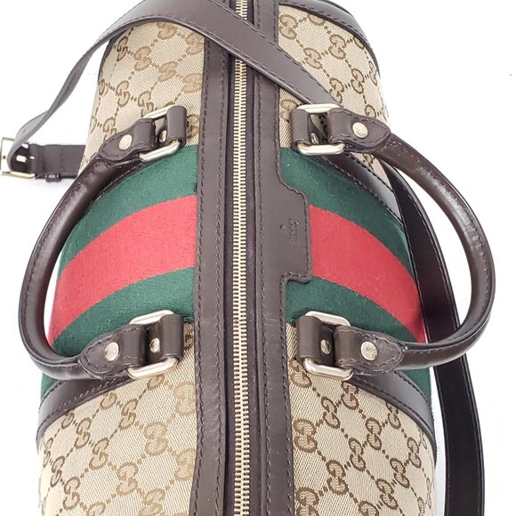 GUCCI Supreme Web Boston Satchel Lux564-092625 - Picture 5 of 16